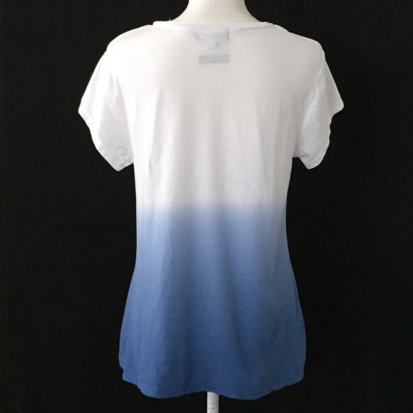 ‘AHOY’ blue ombre’ T by Newport News.  Size M. EUC - Picture 5 of 5